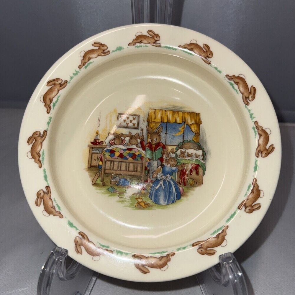 Royal Doulton Bunnykins Cereal or Soup Bowl Excellent Condition